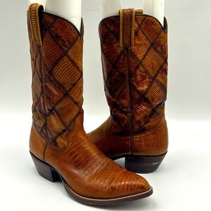 VINTAGE WRANGLER WB MASTERSON SPECIAL EDITION BOOT MENS SIZE 8 WESTERN COWBOY